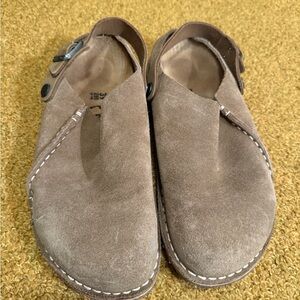 Birkenstock Tan Suede Mules